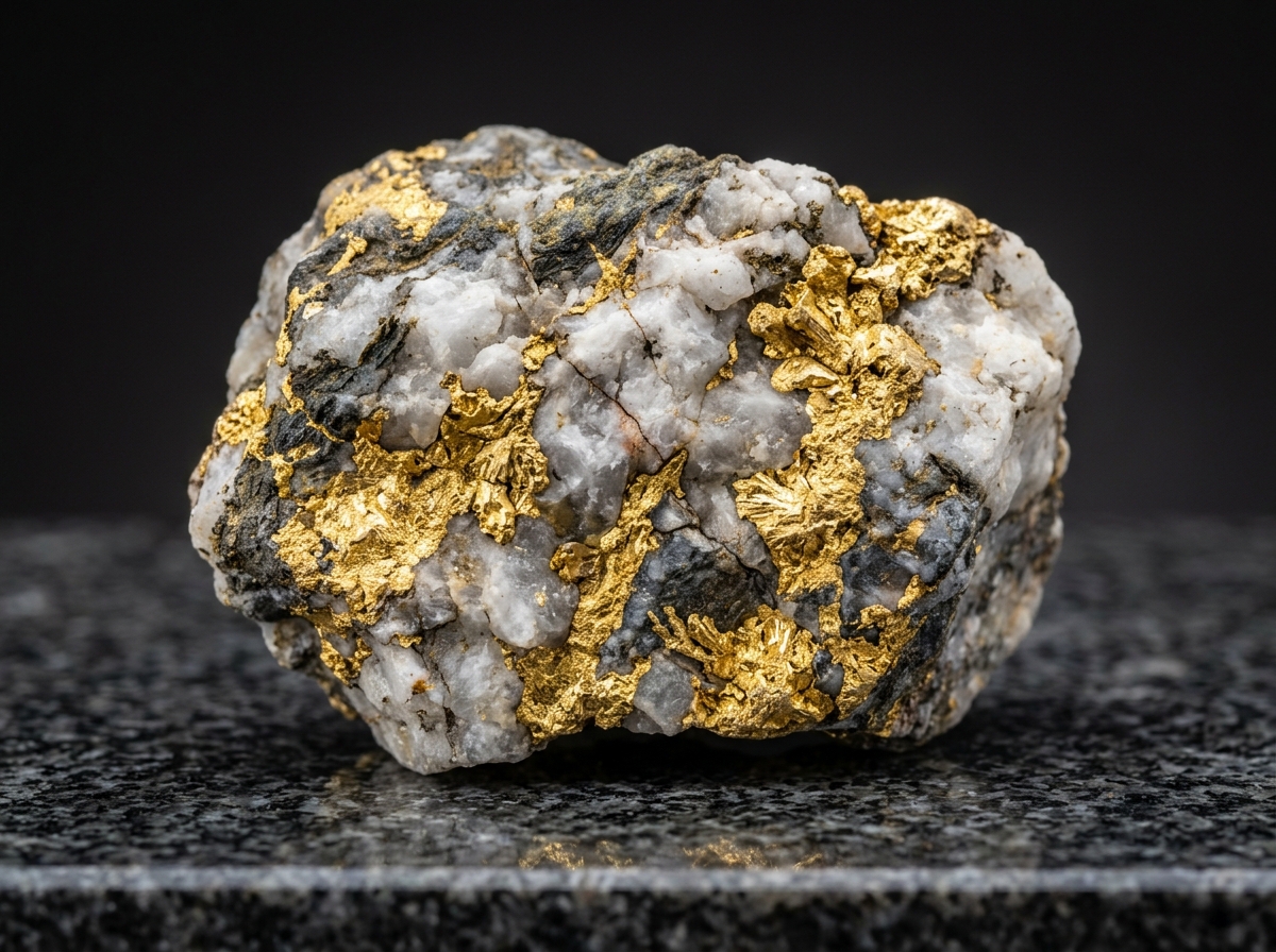 Natural Gold Mineral Ore - High-Grade Nigerian Quartz Vein & Alluvial Gold